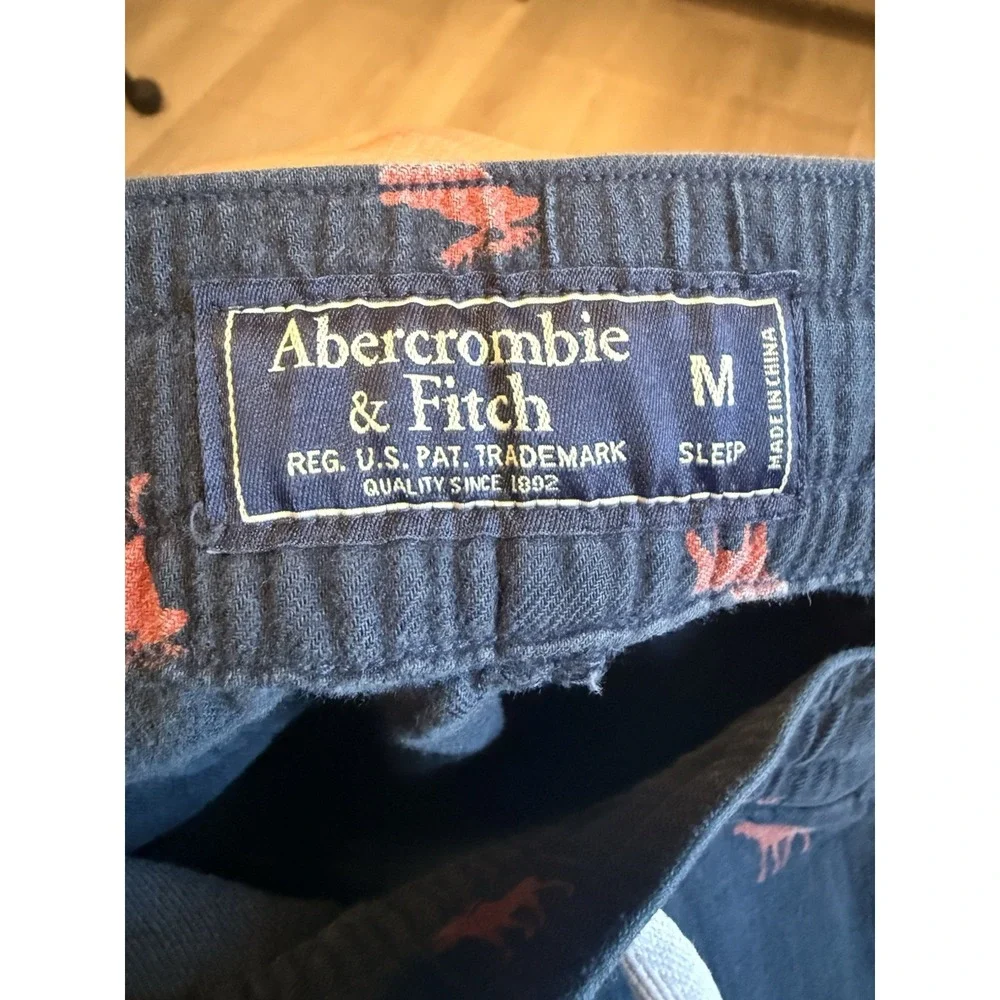 Abercrombie & Fitch Y2K Moose Print Lounge Pants Mens Size Medium Sleepwear